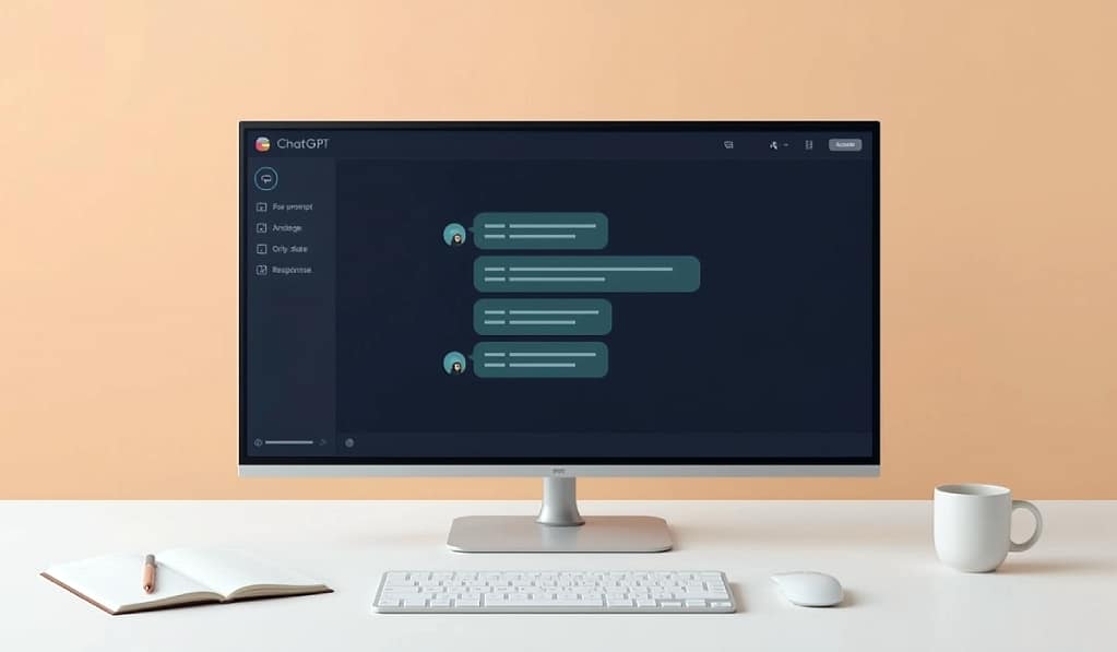 ChatGPT for virtual assistants — organized AI chat interface with prompt categories and workflow structure for VA operations.
