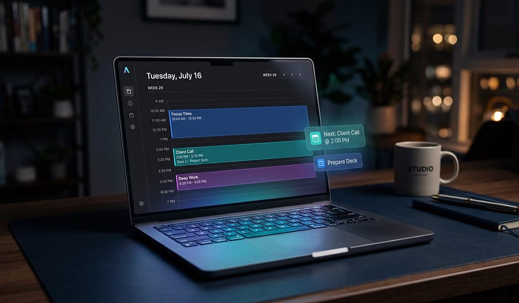 Reclaim.ai for virtual assistants — AI calendar scheduling and focus time automation for VA workflows.