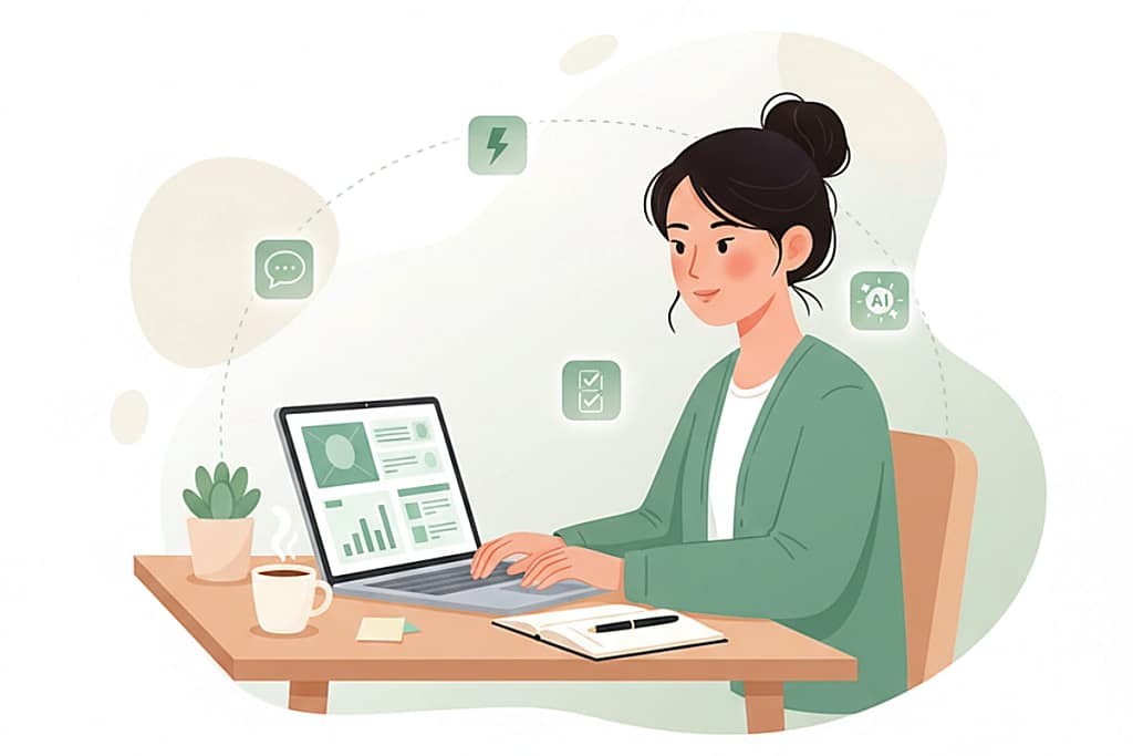 How to become a virtual assistant with AI tools — beginner VA working from home.