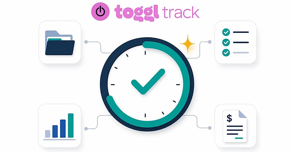 toggl track time tracking workflow for virtual assistants with timer, client, report and invoice